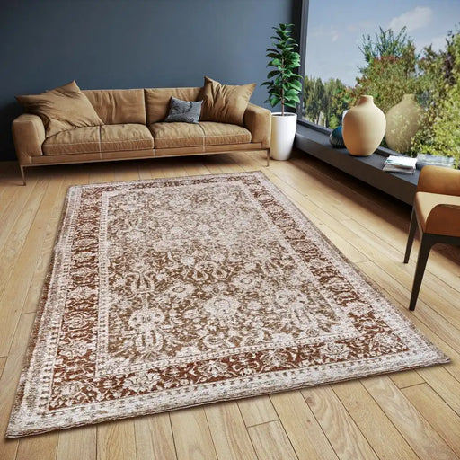 Hanse Home catania 105887 brown Brown Living Room  Rug.
