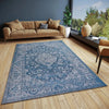 Hanse Home catania 105888 blue Blue Living Room  Rug.