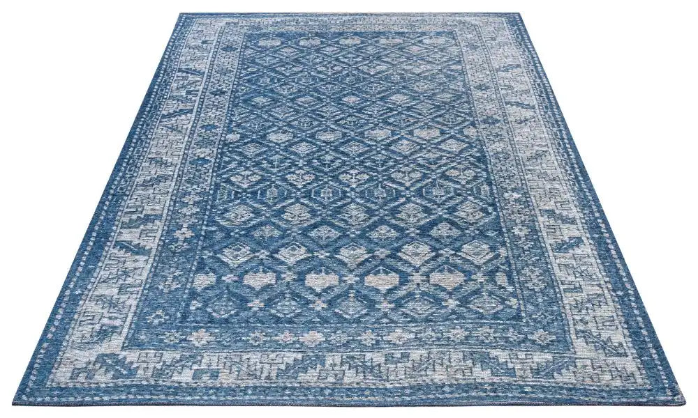 Hanse Home catania 105894 blue Blue Living Room  Rug.
