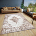 Hanse Home shine 105917 cream brown Brown, Cream Living Room  Rug.