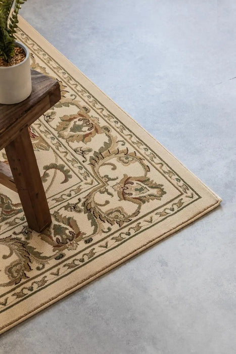 Nouristan herat 2 105985 cream Ivory Living Room  Rug.