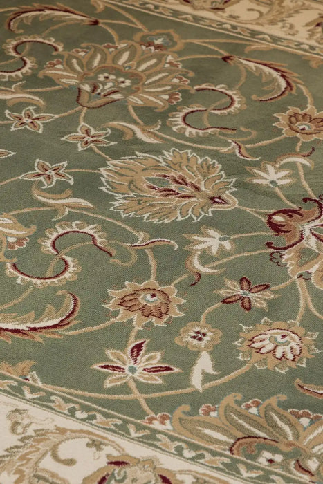 Nouristan herat 2 105987 olive green Green Living Room  Rug.