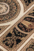 Nouristan herat 2 105989 black cream Black, Ivory Living Room  Rug.
