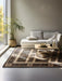 Nouristan herat 2 105989 black cream Black, Ivory Living Room  Rug.