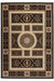 Nouristan herat 2 105989 black cream Black, Ivory Living Room  Rug.