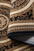 Nouristan herat 2 105989 black cream Black, Ivory Living Room  Rug.