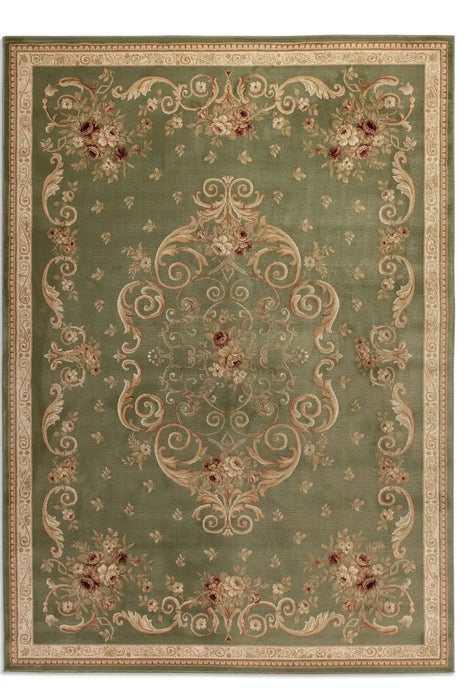 Nouristan herat 2 105996 olive green Green Living Room  Rug.