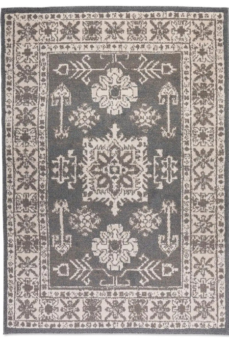 Hanse Home terrain 106001 grey brown Grey Living Room Moroccan Rug.