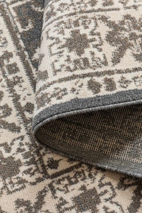 Hanse Home terrain 106001 grey brown Grey Living Room Moroccan Rug.