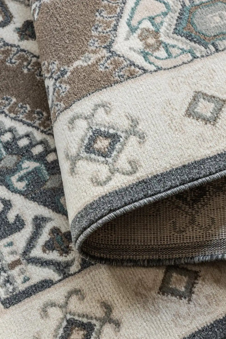 Hanse Home terrain 106003 brown cream Brown, Ivory Living Room Moroccan Rug.