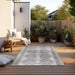 Elle Decoration gemini 106008 silver Grey, Ivory Outdoor  Geometric Rug.