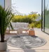 Elle Decoration gemini 106009 black Grey, Black Outdoor  Geometric Rug.