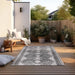 Elle Decoration gemini 106009 black Grey, Black Outdoor  Geometric Rug.