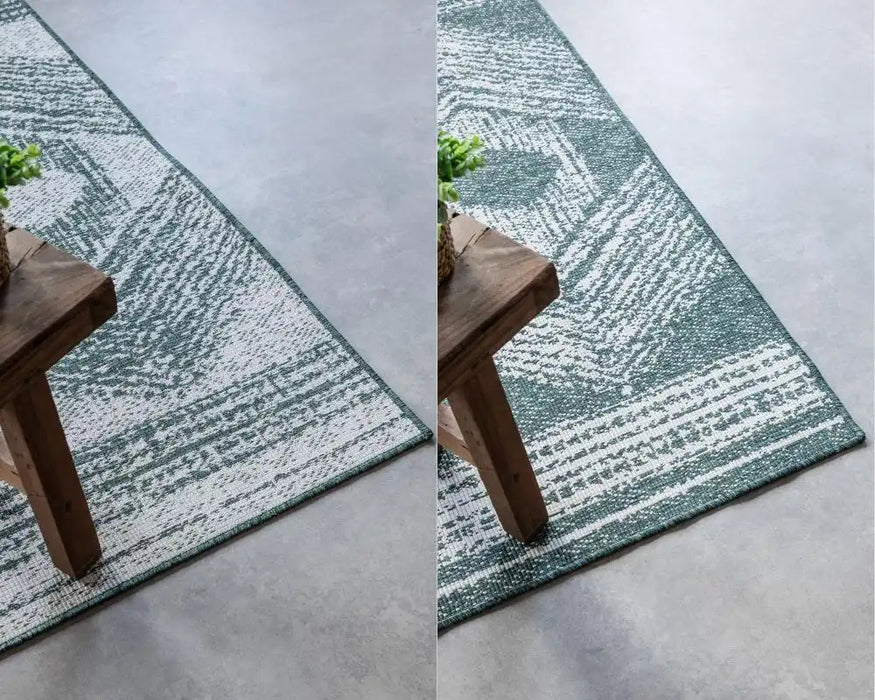 Elle Decoration gemini 106010 green Green, Ivory Outdoor  Geometric Rug.