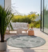 Elle Decoration gemini 106010 green Green, Ivory Outdoor  Geometric Rug.