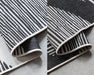 Elle Decoration gemini 106014 black Grey, Black Outdoor  Geometric Rug.