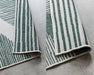 Elle Decoration gemini 106015 green Green, Ivory Outdoor  Geometric Rug.