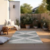 Elle Decoration gemini 106015 green Green, Ivory Outdoor  Geometric Rug.