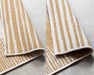 Elle Decoration gemini 106017 ochre Yellow, Ivory Outdoor  Geometric Rug.