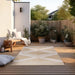 Elle Decoration gemini 106017 ochre Yellow, Ivory Outdoor  Geometric Rug.