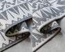 Elle Decoration gemini 106018 silver Grey Outdoor  Geometric Rug.