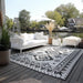 Elle Decoration gemini 106019 black Black, Ivory Outdoor  Geometric Rug.