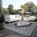 Elle Decoration gemini 106024 black Black, Ivory Outdoor  Geometric Rug.