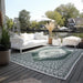 Elle Decoration gemini 106025 green Green, Ivory Outdoor  Geometric Rug.