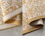Elle Decoration gemini 106027 ochre Yellow, Ivory Outdoor  Geometric Rug.