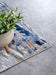 Elle Decoration imagination v2 hans 106035 dark blue beige Blue Living Room Geometric Rug.
