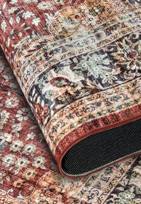 Freundin Home asya 106040 red blue Red Living Room  Rug.