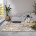Elle Decoration imagination v2 hans 106043 cream gold Yellow Living Room Geometric Rug.