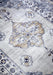 Freundin Home asya 106047 blue gold Blue Living Room  Rug.