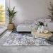 Freundin Home asya 106047 blue gold Blue Living Room  Rug.