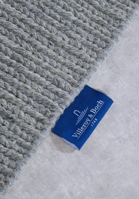 Villeroy and Boch kollektion 1748 106050 silver Grey Living Room Wool Rug.
