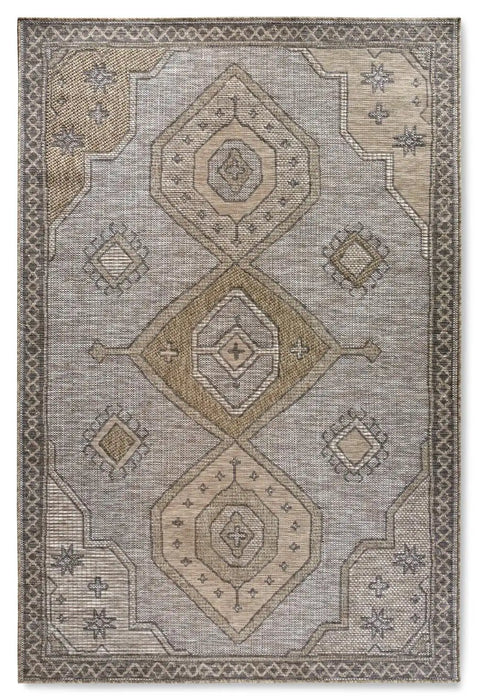 Villeroy and Boch kollektion 1836 indoors or outdoors 106079 natural brown Brown, Beige Living Room Flat Weave Rug.