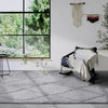 Elle Decoration elle gallery 106082 light grey Grey Living Room Geometric Rug.