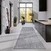 Elle Decoration elle gallery 106085 light grey Grey Living Room Geometric Rug.