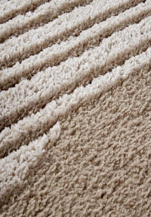 Elle Decoration elle gallery 106087 beige Beige Living Room Geometric Rug.