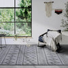 Elle Decoration elle gallery 106093 light grey Grey Living Room Geometric Rug.