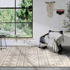 Elle Decoration elle gallery 106094 beige Beige Living Room Geometric Rug.