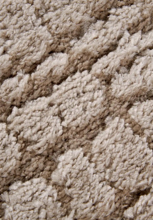 Elle Decoration elle gallery 106096 beige Beige Living Room Geometric Rug.