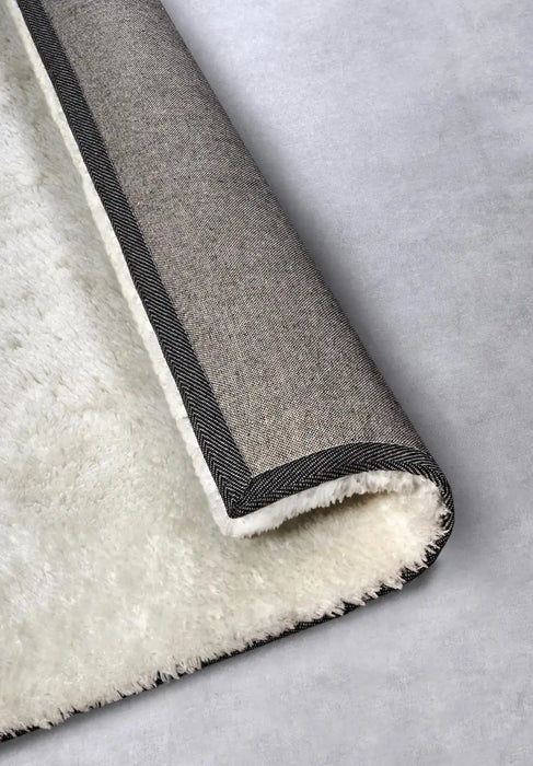 Hanse Home myk 106112 ivory white Ivory Living Room Shaggy Rug.