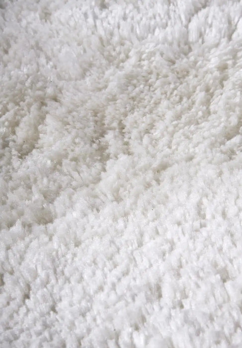 Hanse Home myk 106112 ivory white Ivory Living Room Shaggy Rug.