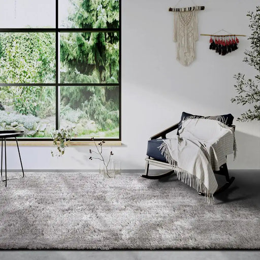 Hanse Home myk 106113 light grey Grey Living Room Shaggy Rug.