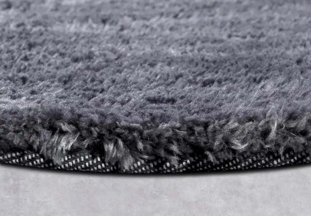 Hanse Home myk 106114 dark grey Grey Living Room Shaggy Rug.