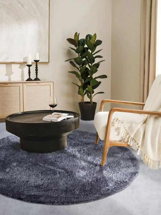 Hanse Home myk 106114 dark grey Grey Living Room Shaggy Rug.
