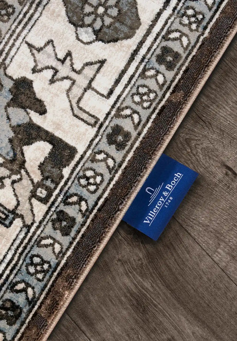 Villeroy and Boch kollektion 1869 106124 brown cream Brown, Cream Living Room  Rug.