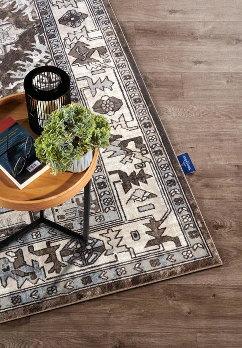 Villeroy and Boch kollektion 1869 106124 brown cream Brown, Cream Living Room  Rug.