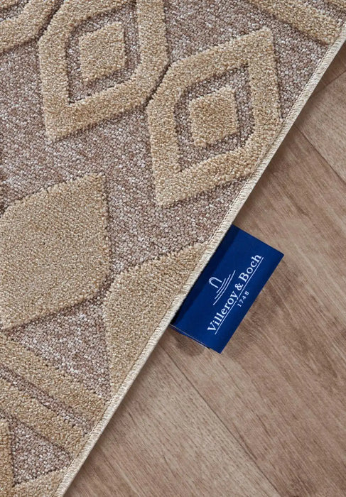 Villeroy and Boch 1879 106138 natural grey beige Beige Living Room Geometric Rug.